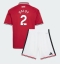 Manchester United Diogo Dalot #2 Hjemmebanetrøje Børn 2026-27 Kort ærmer (+ bukser)
