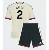 Manchester United Diogo Dalot #2 Tredje trøje Børn 2026-27 Kort ærmer (+ bukser)