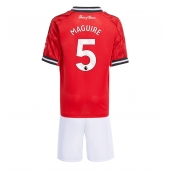Manchester United Harry Maguire #5 Hjemmebanetrøje Børn 2025-26 Kort ærmer (+ bukser)