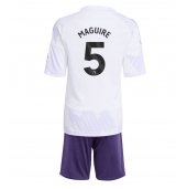Manchester United Harry Maguire #5 Udebanetrøje Børn 2025-26 Kort ærmer (+ bukser)