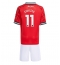 Manchester United Joshua Zirkzee #11 Hjemmebanetrøje Børn 2025-26 Kort ærmer (+ bukser)
