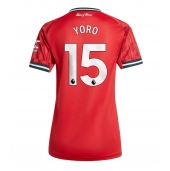 Manchester United Leny Yoro #15 Hjemmebanetrøje Dame 2025-26 Kort ærmer