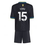 Manchester United Leny Yoro #15 Tredje trøje Børn 2025-26 Kort ærmer (+ bukser)