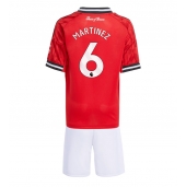 Manchester United Lisandro Martinez #6 Hjemmebanetrøje Børn 2025-26 Kort ærmer (+ bukser)