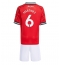 Manchester United Lisandro Martinez #6 Hjemmebanetrøje Børn 2025-26 Kort ærmer (+ bukser)