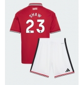 Manchester United Luke Shaw #23 Hjemmebanetrøje Børn 2026-27 Kort ærmer (+ bukser)