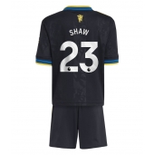 Manchester United Luke Shaw #23 Tredje trøje Børn 2025-26 Kort ærmer (+ bukser)