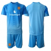 Manchester United Målmand Hjemmebanetrøje Børn 2025-26 Kort ærmer (+ bukser)