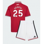 Manchester United Manuel Ugarte #25 Hjemmebanetrøje Børn 2026-27 Kort ærmer (+ bukser)
