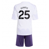 Manchester United Manuel Ugarte #25 Udebanetrøje Børn 2025-26 Kort ærmer (+ bukser)