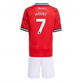 Manchester United Mason Mount #7 Hjemmebanetrøje Børn 2025-26 Kort ærmer (+ bukser)