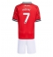 Manchester United Mason Mount #7 Hjemmebanetrøje Børn 2025-26 Kort ærmer (+ bukser)
