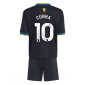 Manchester United Matheus Cunha #10 Tredje trøje Børn 2025-26 Kort ærmer (+ bukser)