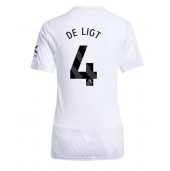 Manchester United Matthijs de Ligt #4 Udebanetrøje Dame 2025-26 Kort ærmer