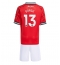 Manchester United Patrick Dorgu #13 Hjemmebanetrøje Børn 2025-26 Kort ærmer (+ bukser)