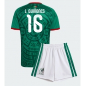 Mexico Julian Quinones #16 Hjemmebanetrøje Børn VM 2026 Kort ærmer (+ bukser)