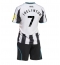 Newcastle United Joelinton #7 Hjemmebanetrøje Børn 2025-26 Kort ærmer (+ bukser)