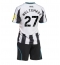 Newcastle United Nick Woltemade #27 Hjemmebanetrøje Børn 2025-26 Kort ærmer (+ bukser)
