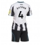 Newcastle United Sven Botman #4 Hjemmebanetrøje Børn 2025-26 Kort ærmer (+ bukser)
