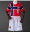 Norge Jorgen Strand Larsen #11 Hjemmebanetrøje Børn VM 2026 Kort ærmer (+ bukser)