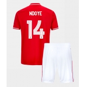 Nottingham Forest Dan Ndoye #14 Hjemmebanetrøje Børn 2025-26 Kort ærmer (+ bukser)