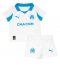 Olympique de Marseille Hjemmebanetrøje Børn 2025-26 Kort ærmer (+ bukser)