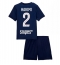 Paris Saint-Germain Achraf Hakimi #2 Hjemmebanetrøje Børn 2025-26 Kort ærmer (+ bukser)