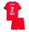 Paris Saint-Germain Achraf Hakimi #2 Tredje trøje Børn 2025-26 Kort ærmer (+ bukser)
