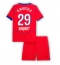 Paris Saint-Germain Bradley Barcola #29 Tredje trøje Børn 2025-26 Kort ærmer (+ bukser)