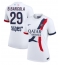 Paris Saint-Germain Bradley Barcola #29 Udebanetrøje Dame 2025-26 Kort ærmer