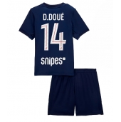 Paris Saint-Germain Desire Doue #14 Hjemmebanetrøje Børn 2025-26 Kort ærmer (+ bukser)
