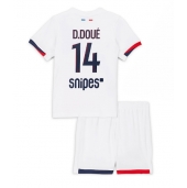 Paris Saint-Germain Desire Doue #14 Udebanetrøje Børn 2025-26 Kort ærmer (+ bukser)
