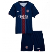 Paris Saint-Germain Hjemmebanetrøje Børn 2025-26 Kort ærmer (+ bukser)