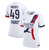 Paris Saint-Germain Ibrahim Mbaye #49 Udebanetrøje Dame 2025-26 Kort ærmer