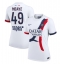 Paris Saint-Germain Ibrahim Mbaye #49 Udebanetrøje Dame 2025-26 Kort ærmer