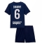 Paris Saint-Germain Illia Zabarnyi #6 Hjemmebanetrøje Børn 2025-26 Kort ærmer (+ bukser)