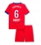 Paris Saint-Germain Illia Zabarnyi #6 Tredje trøje Børn 2025-26 Kort ærmer (+ bukser)