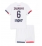 Paris Saint-Germain Illia Zabarnyi #6 Udebanetrøje Børn 2025-26 Kort ærmer (+ bukser)
