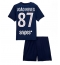 Paris Saint-Germain Joao Neves #87 Hjemmebanetrøje Børn 2025-26 Kort ærmer (+ bukser)