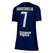 Paris Saint-Germain Khvicha Kvaratskhelia #7 Hjemmebanetrøje Dame 2025-26 Kort ærmer