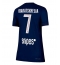 Paris Saint-Germain Khvicha Kvaratskhelia #7 Hjemmebanetrøje Dame 2025-26 Kort ærmer