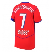 Paris Saint-Germain Khvicha Kvaratskhelia #7 Tredje trøje 2025-26 Kort ærmer