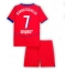 Paris Saint-Germain Khvicha Kvaratskhelia #7 Tredje trøje Børn 2025-26 Kort ærmer (+ bukser)