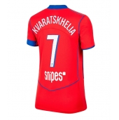 Paris Saint-Germain Khvicha Kvaratskhelia #7 Tredje trøje Dame 2025-26 Kort ærmer