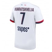 Paris Saint-Germain Khvicha Kvaratskhelia #7 Udebanetrøje 2025-26 Kort ærmer