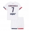 Paris Saint-Germain Khvicha Kvaratskhelia #7 Udebanetrøje Børn 2025-26 Kort ærmer (+ bukser)