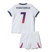 Paris Saint-Germain Khvicha Kvaratskhelia #7 Udebanetrøje Børn 2026-27 Kort ærmer (+ bukser)