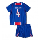 Paris Saint-Germain Lucas Beraldo #4 Hjemmebanetrøje Børn 2026-27 Kort ærmer (+ bukser)