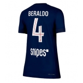 Paris Saint-Germain Lucas Beraldo #4 Hjemmebanetrøje Dame 2025-26 Kort ærmer
