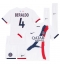 Paris Saint-Germain Lucas Beraldo #4 Udebanetrøje Børn 2025-26 Kort ærmer (+ bukser)